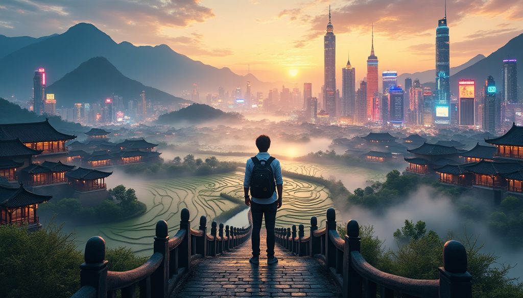 découvrez la chine à travers un séjours inoubliable mêlant traditions millénaires et innovations modernes. explorez des sites emblématiques, savourez une cuisine authentique et plongez dans la culture fascinante de ce pays aux multiples facettes.